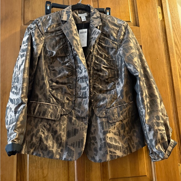 Chico's Jackets & Blazers - Chico’s NWT size 1 (8) Stylish Women's Animal Print Jacket